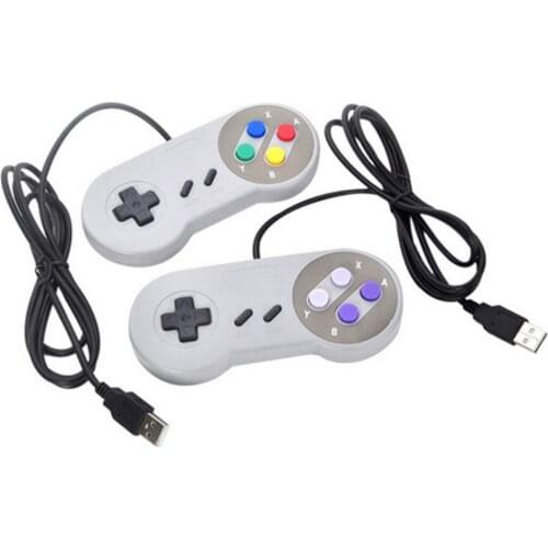 100pcs USB Computer Gamepads Classic Famicom Controller for PC MAC Qperating Systems Games for Super Nintend SNES