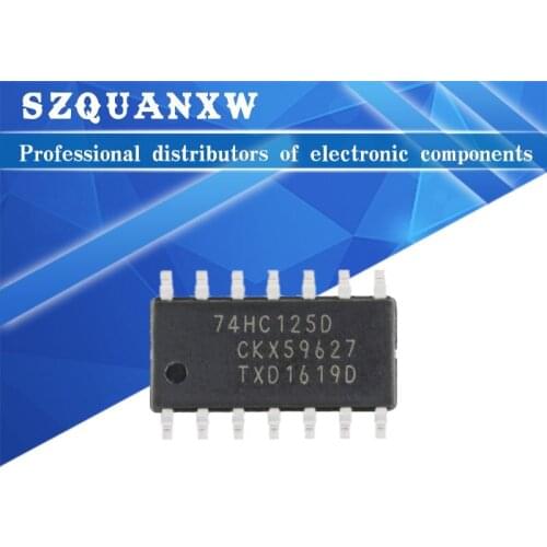 10PCS 74HC125D 74HC125 SOP SN74HC125DR SOP-14 74HC132D 74HC138D 74HC139D 74HC148D 74HC153D 74HC164D 74HC165D 74HC164 74HC138