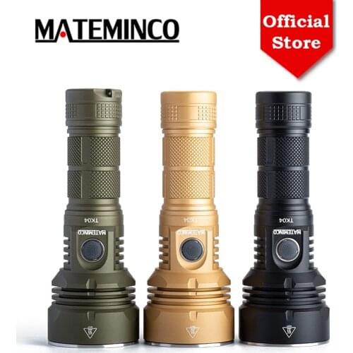 Mateminco TK04 4pcs Cree XHP50.2 13500lm 21700 18650 Battery Anduril UI USB Type-C Rechargeable High Powerful LED Flashlight