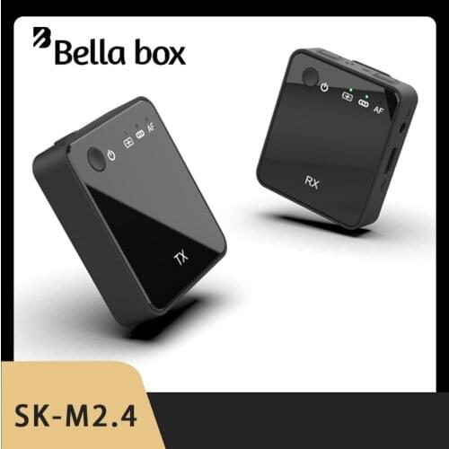 Bella Box One To One 2.4G Wireless Interview Clip Microphone Live Recording And Video Production From Media