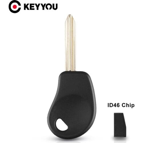 KEYYOU Transponder Car Key Case With ID46 Chip For Citroen Xsara Picasso Key Shell Fob Blank Case Cover Uncut SX9 Key Blade