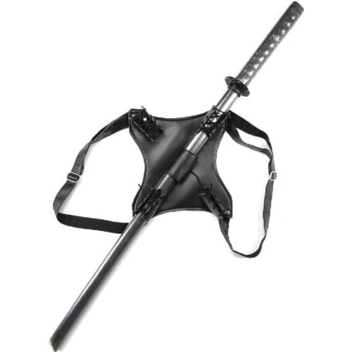 Wooden sword shoulder strap weapon equipment props adjustable sword belt