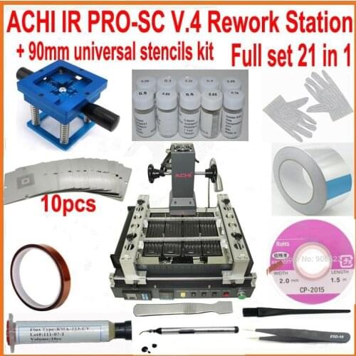 Hot sale ! ACHI IR PRO-SC V4 BGA Repair soldering machine Rework Station Upgrade from IR6500 with 21pcs gift kit