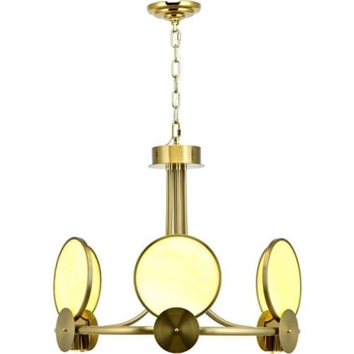 Modern gold LED chandelier stainless steel lamp AC110V 220v LED foyer lights