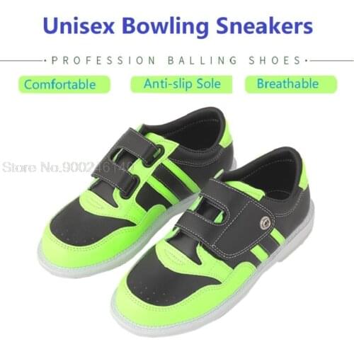 Men Sneakers Breathable Bowling Shoes Men Women Training Sports Shoes Breathable Skidproof Sole Trainers Bowling Supplies 34-47