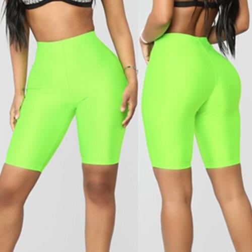 Women Sport Fitness Leggings Half High Waist Quick Dry Skinny Bike Short Leggings Elastic Casual Leggings Cycling W3