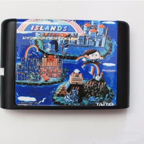 Hottest Rainbow Islands 16 bit MD Game Card For Sega Mega Drive For Genesis