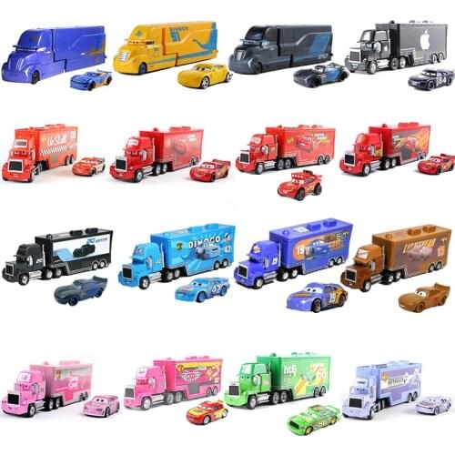 Hot Pixar Cars 2 3 Toy Lightning McQueen Jackson Storm Mack Uncle Truck King 1:55 Diecast Metal Car Toy Children Birthday Gift
