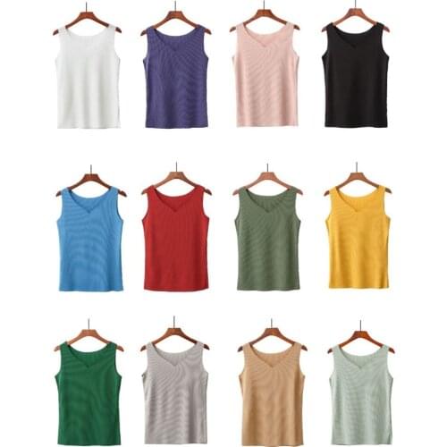 Modal tank tops Summer Women Vest Sleeveless T shirt Plus size basic tee tops Streetwear Tees
