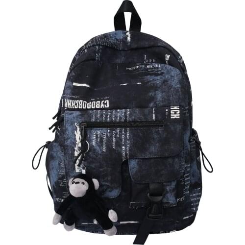 Men Backpack Teenage Boys School Bags Girls Nylon Back Pack Trendy Fashion Camouflage