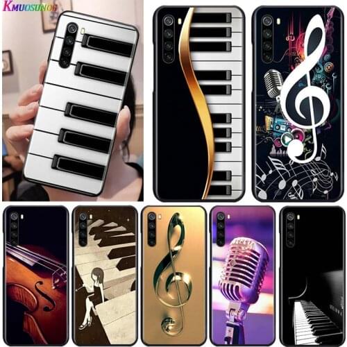 Love Music Guitar for OPPO Reno 2 Z 2Z 2F 3 4 5 Pro 5G 4Z 4SE 5F ACE F7 A5 A9 2020 Black Phone Case Soft Cover Shell