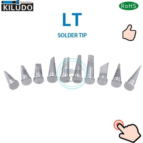 Kiludo 10pcs Soldering Tip Set with High Hardness For Weller WSD81 WD1000 WSP80 WP80