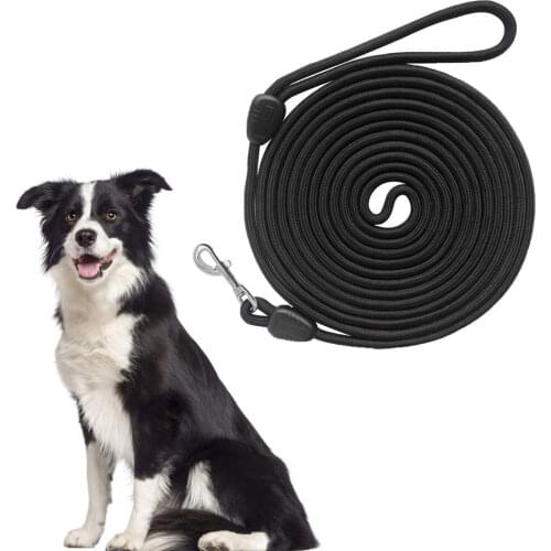 Nylon Dog Leash Outdoor Walking Training Webbing Recall Long Lead Line Pet Traction Rope Great for Teaching Camping Backyard