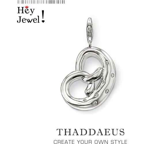 Pendant Pretzel,2020 Spring Brand New Fashion Jewelry Europe Style Bijoux Trendy 925 Sterling Silver Gift For Woman Men