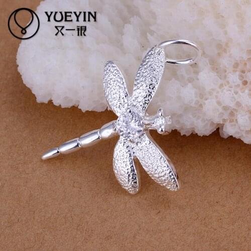 Silver plated pendant for women Necklace accessories Trendy wedding jewelry P011Hot sale nickel lead free