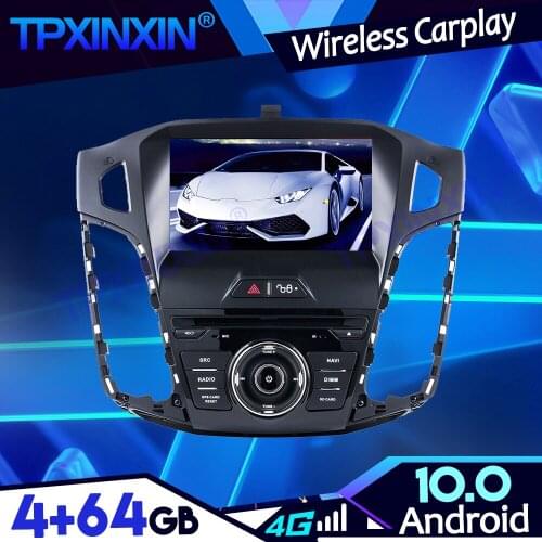 PX6 IPS Carplay For Ford Focus 2012-2014 Car Android 10.0 4+64G DSP Tape Recoder Multimedia Player Head Unit Navi GPS Auto Radio