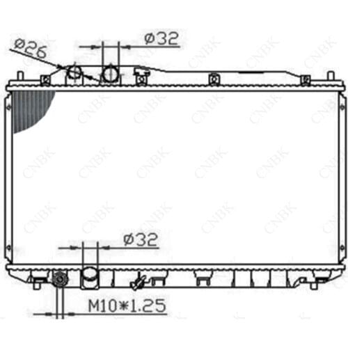 Radiator for Honda Civic FA1 FD1 2 3 05-Eight Generation Civic Aluminum Plastic Water Tank and All Aluminum