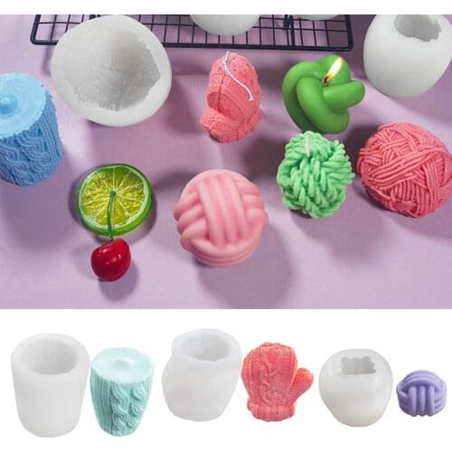 3D Wool Ball Silicone Mold Creative Multi-purpose DIY Handmade Soap Mould Suitable for Candle Cake Dessert Making GQ