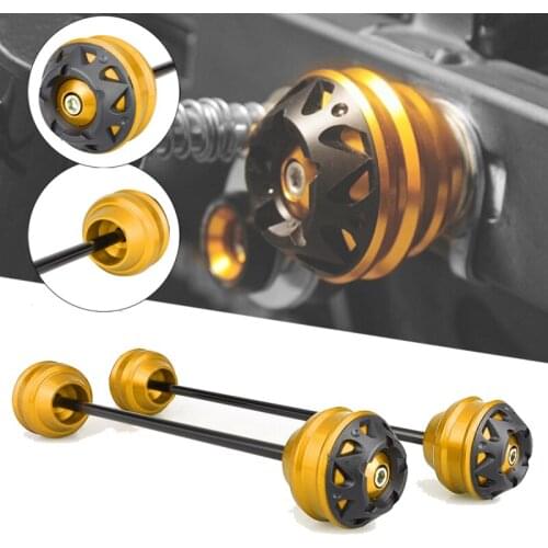 Front and Rear Axle sliders Fork wheel protection Crash pad kit For YAMAHA XT1200Z XT1200ZE Super Tenere 2010-2020