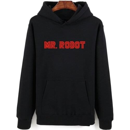 Mr Robot Hoodies Streetwear Fashion Letter Print Hoodies Men Women Autumn Loose Warm Hoodie Harajuku Popular Hip Hop Sweatshirts