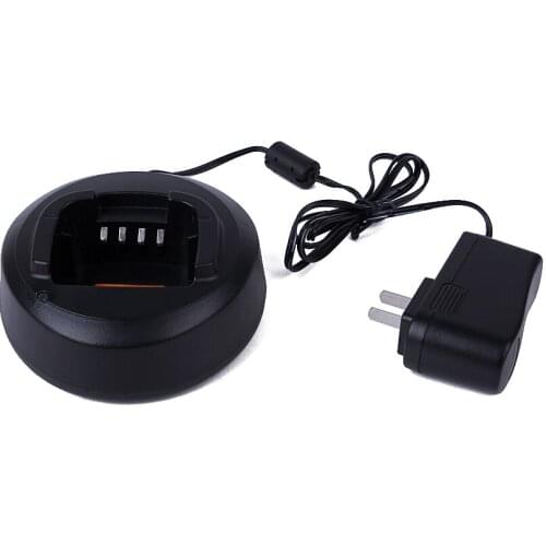 Black Battery Ni-MH Battery Charger for Motorola CP185 EP350 CP476 CP477 CP1300 CP1600 CP1660 P140 Walkie Talkie Battery Charger