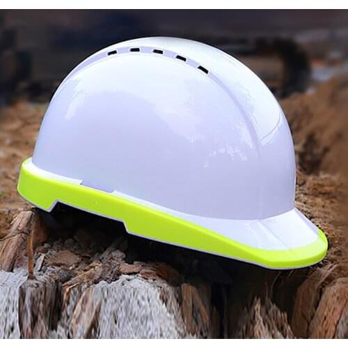 Vented Safety Hard Hat, Work Climbing Helmet, Adjustable Headband, Impact Resistance, Fluorescent Yellow/Orange for Worker
