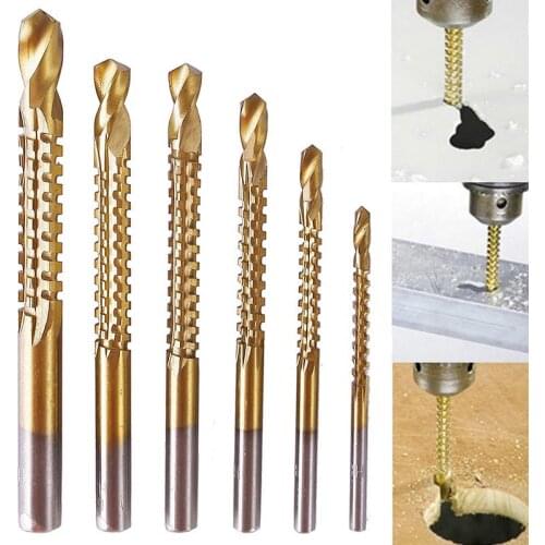 1pcs Cobalt Drill Bit Set Spiral Screw Metric Composite Tap Drill Bit Tap Twist Drill Bit Set Multi-function Metal Woodworking