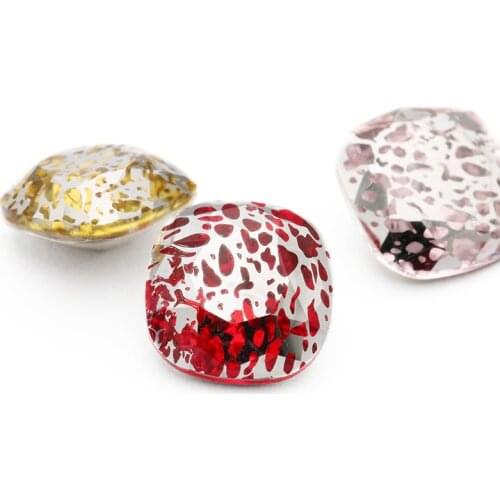 12x12mm Rhinestones Patina Crystal Pointback Cushion Stones Perfect Quality Strass Fancy Jewelry Accessories For DIY Clothes