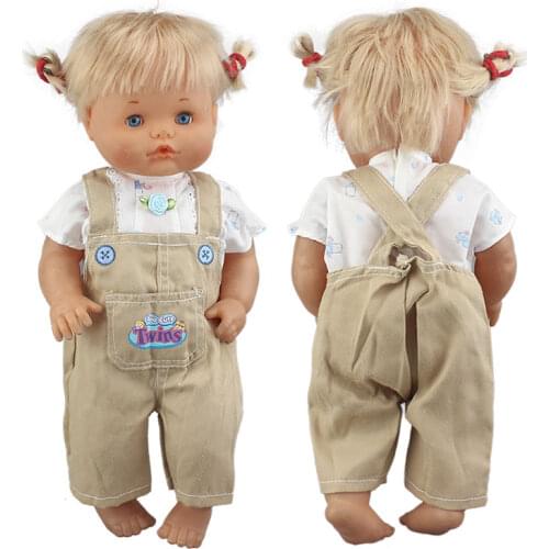 2021 Lovely fashion clothes Fit 41cm Doll Nenuco Purple Long Sleeves T-shirt Purple Dots Pants With Hat