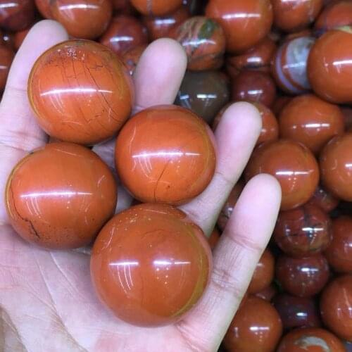 4pcs high quality 100% natural red jasper Crystal gemstone sphere Metaphysical chakra Healing light purple stone wholesale
