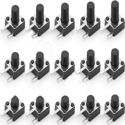 50pcs TS-C017 side three feet 4.5*4.5 tact switch 3 feet micro-motion button pin side angle copper feet