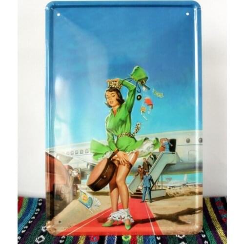 50pcs/lot Metal Sign shabby chic Metal sign embarrassed time sign tin wall plaque G-47 20*30cm mixed order