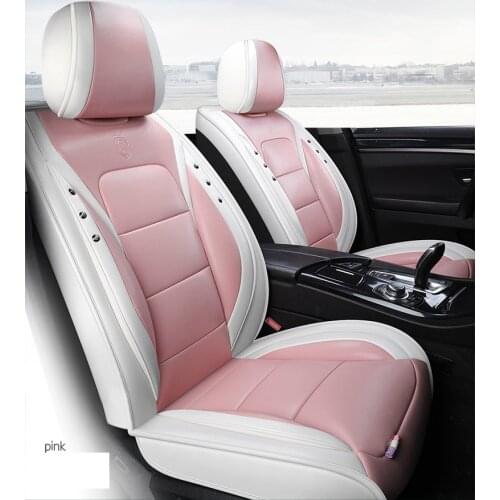 Autocovers Car Seat Covers For Sudan SUV Durable Leather Universal Five Seats Set Cushion Mats For 5 seat Seater car Fashion 02