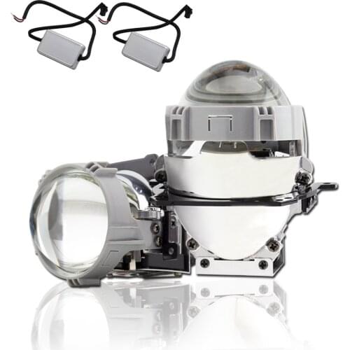 BEDEHON 2.5 Inch Bi Projector Lens H1 Universal Projector Headlight High Beam Projector for Car Motorcycle Projector Headlights