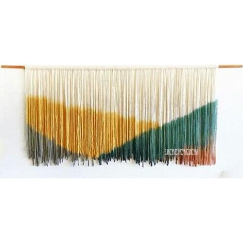 Bohemian Macrame Hand-knit Wall Hanging Tapestry Craft Coffee Shop Wall Art Backdrop Living Room Sofa Background Home