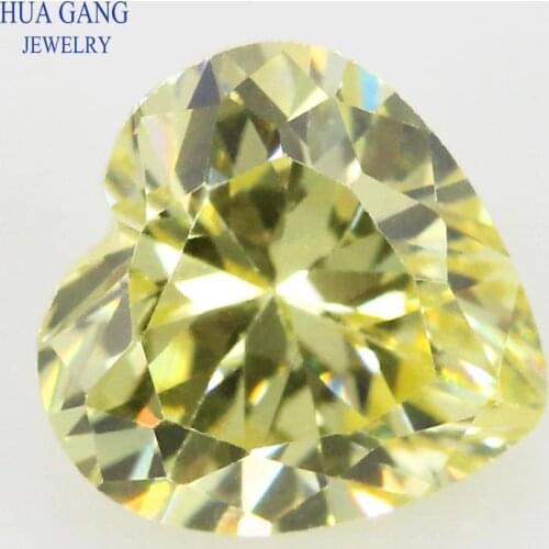 5A Olive Heart Shape Cubic Zirconia Brilliant Cut Loose CZ Stone Synthetic Gems Beads For Jewelry 2x2-16x16mm Free Shipping