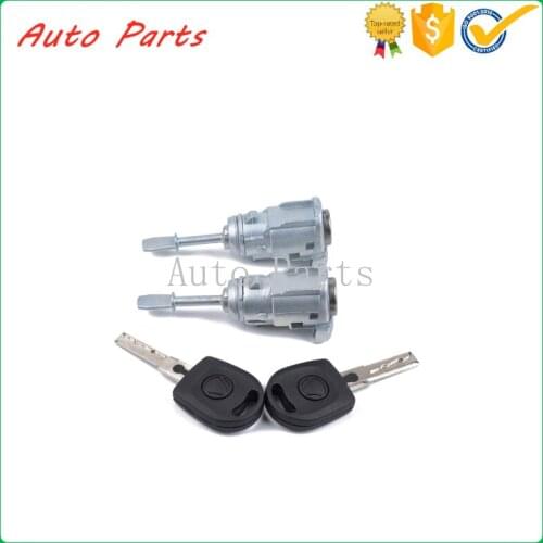 Car door lock cylinder aluminum alloy lock cylinder left 3B0837167 right 3B0837168 for V W Lubo 1998-2005 Passat 3B2 3B3 3B5 3B6