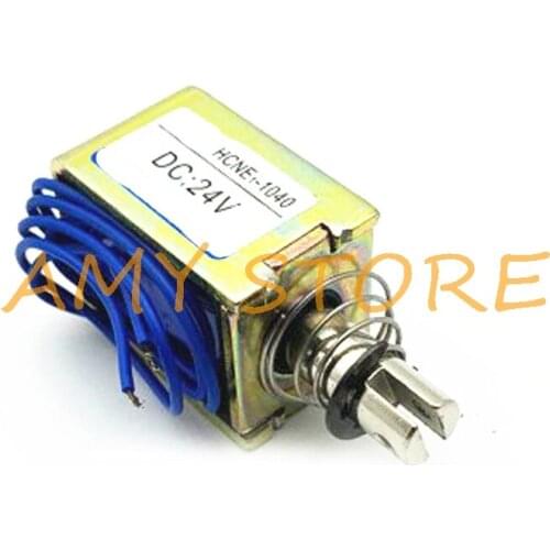 24V Pull Hold/Release 10mm Stroke 2.4Kg Force Electromagnet Solenoid Actuator HCNE1-1040