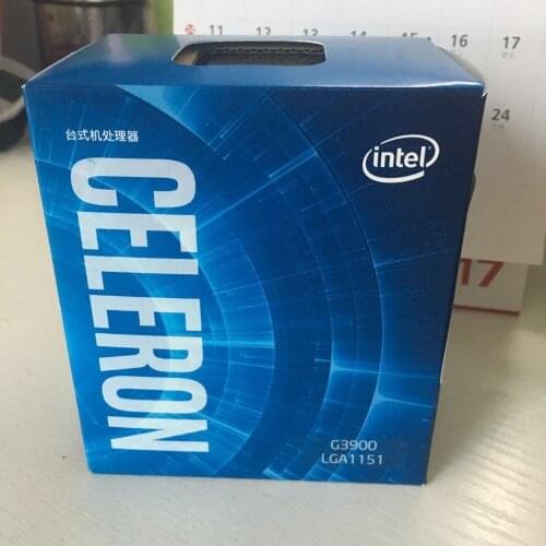 Intel Celeron G3900 Dual Core 2.8GHz TDP 51W LGA 1151 2MB Cache With HD Graphics DDR4 RAM14nm Desktop CPU