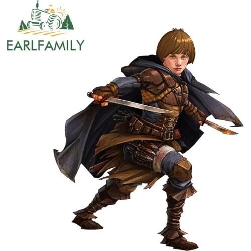 EARLFAMILY 13cm x 11.3cm for Halfling Rogue Thief Car Sticker Graffiti Sunscreen Scratch-Proof DIY Decal Air Conditioner Decor