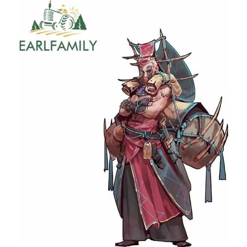 EARLFAMILY 13cm x 7.5cm for Naked Monk Traveler Car Stickers and Decals Laptop Surfboard Bumper Windshield Waterproof Decoration