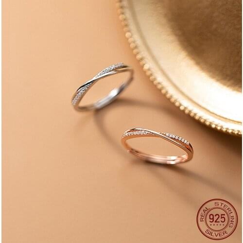 La Monada 52-57mm Geometry 925 Silver Rings For Women Real Silver 925 Woman Adjustable Ring Fine Luxury Jewelry Silver Beautiful