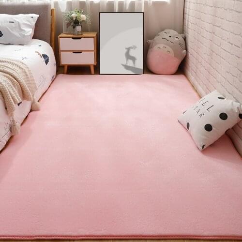 Short wool carpet mat carpet of bedroom the head of a bed