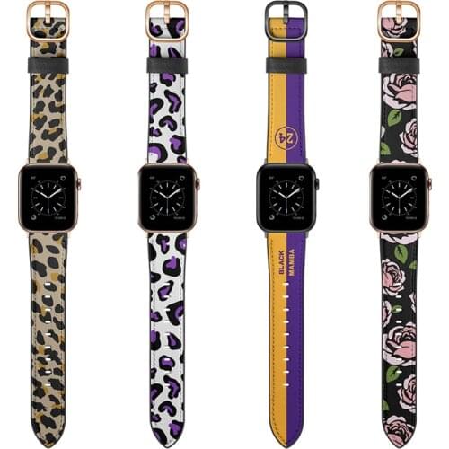 Leather Strap for Apple Watch Band Series 6 SE 5 4 3 2/44mm 42mm 40mm 38mm Bracelet for iWatch wristBand belt accessories