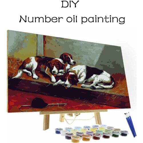 Home Decoration Sexy Woman Elevation Picture DIY Painting by Number Acrylic Paint Adult Art Painting Brush Set Zero Basic Crafts