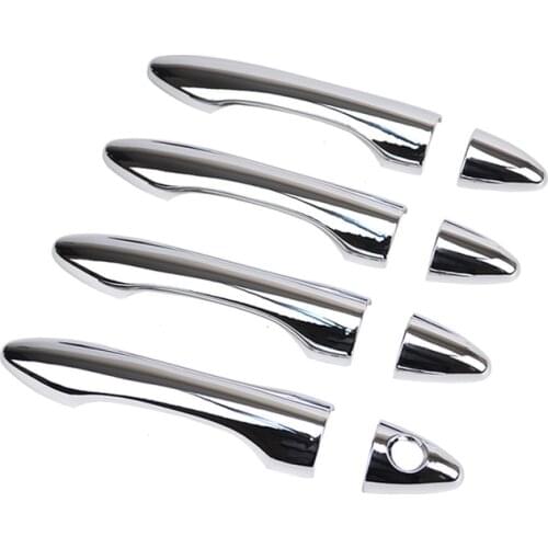 8Pcs/Set ABS Chrome Door Handle Cover Trim Sticker for Hyundai Tucson IX 35 Ix35 2010 20112012 2013 2014 Car styling Accessories