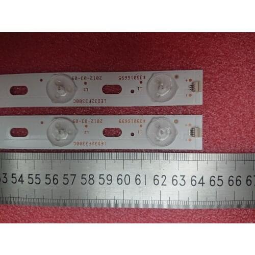 New Kit 2 PCS 12 LEDs*6V 640mm LED backlight strip for LED32F3300C 35016695 35016695 35017314 35017828 35017248