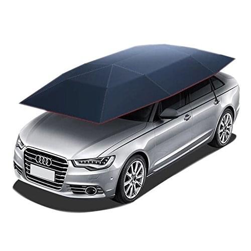 Semi-automatic Car cover Movable Carport Folded Portable Car Protection Umbrella Sunproof Canopy Cover