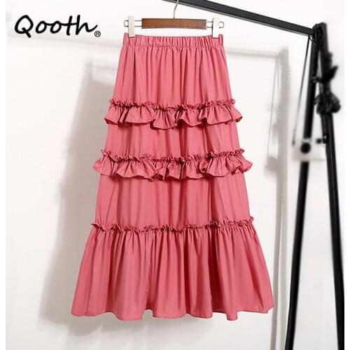 Qooth Womens Summer Skirts