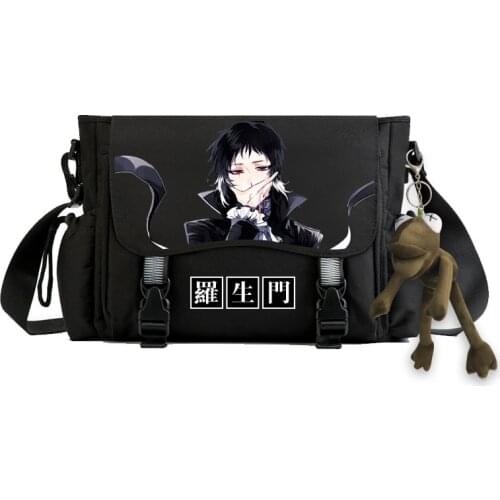 Anime Bungou Stray Dogs Messenger Bag College Student School Rucksack Book Bags for Teens GIrls Boys Casual Travel Bag